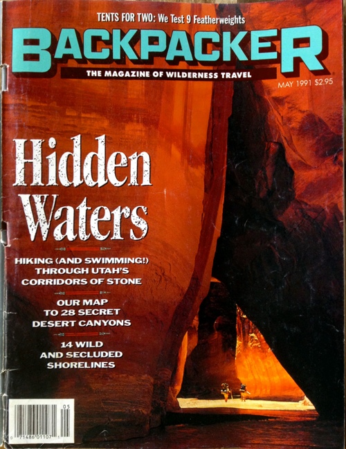 Backpacker May 1991. Cover photo by Spencer Swanger.