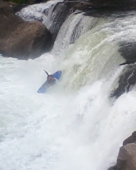 Kayaker at Ohiopyle Falls.