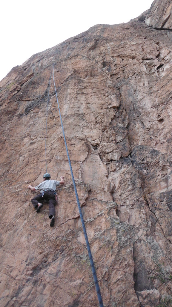 Another climber is with Blue. (This photo was taken by Jim)