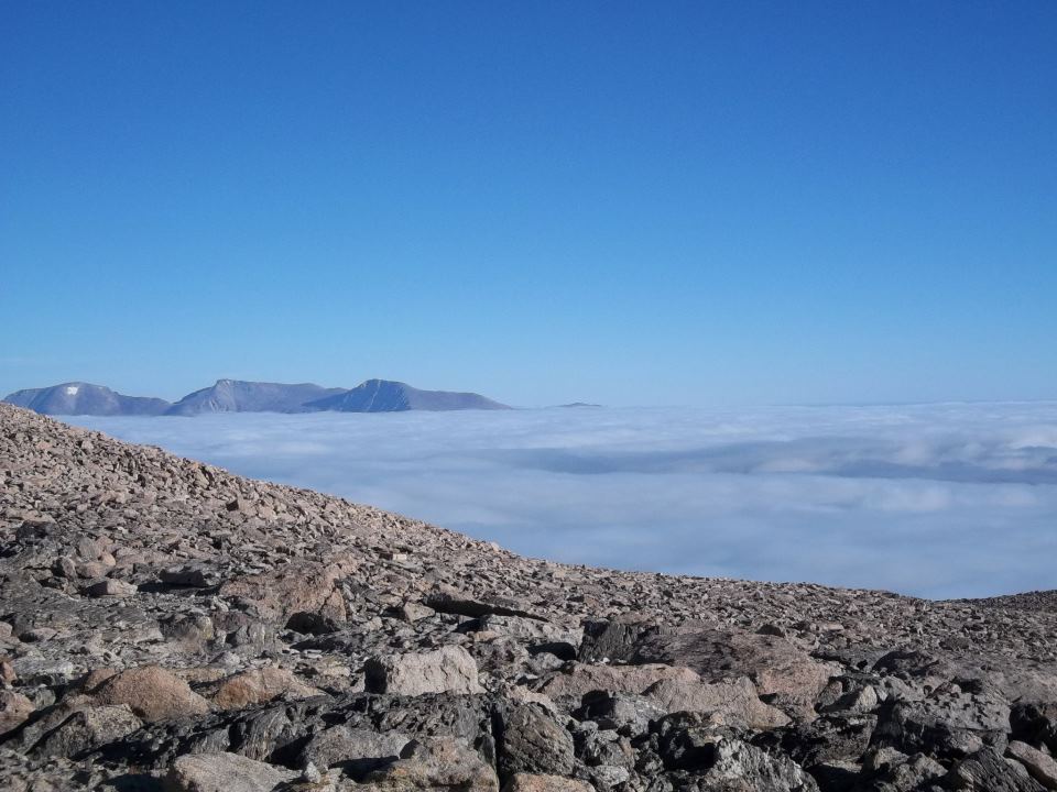 Above the clouds on Longs