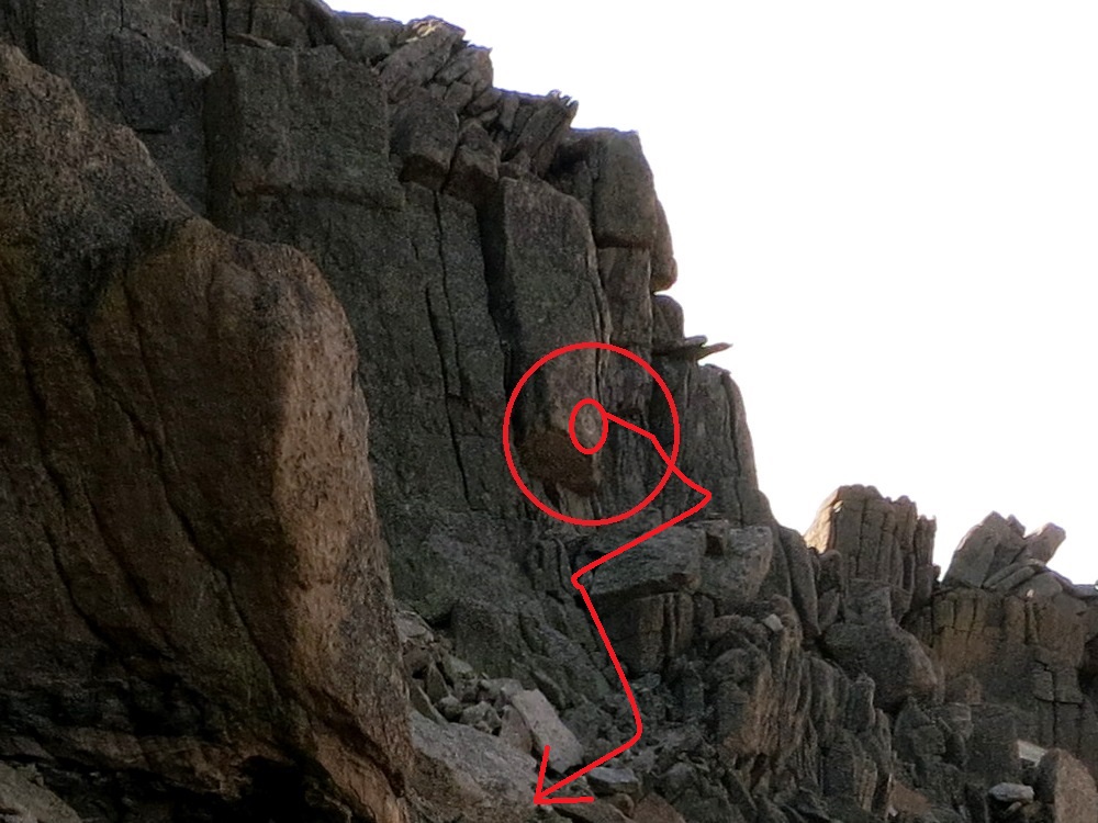 Clark's Arrow with red markers