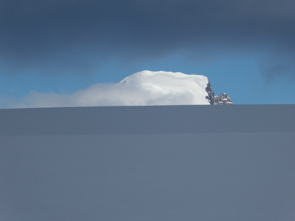 First view while skinning across the Icefield