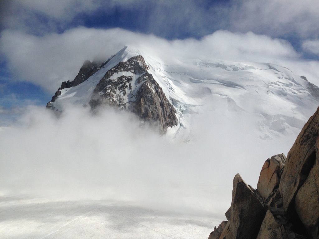 Mont Blanc Du Tacul, from the Cosmique Hut