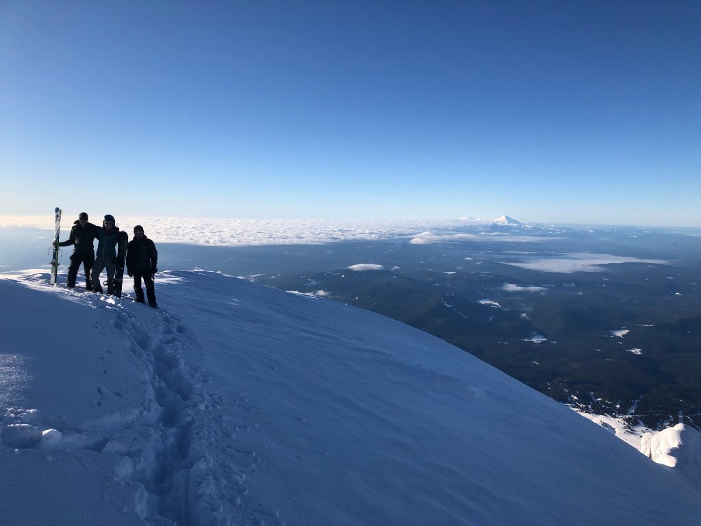 A kind person took our group photo at the top of Mt Hood.