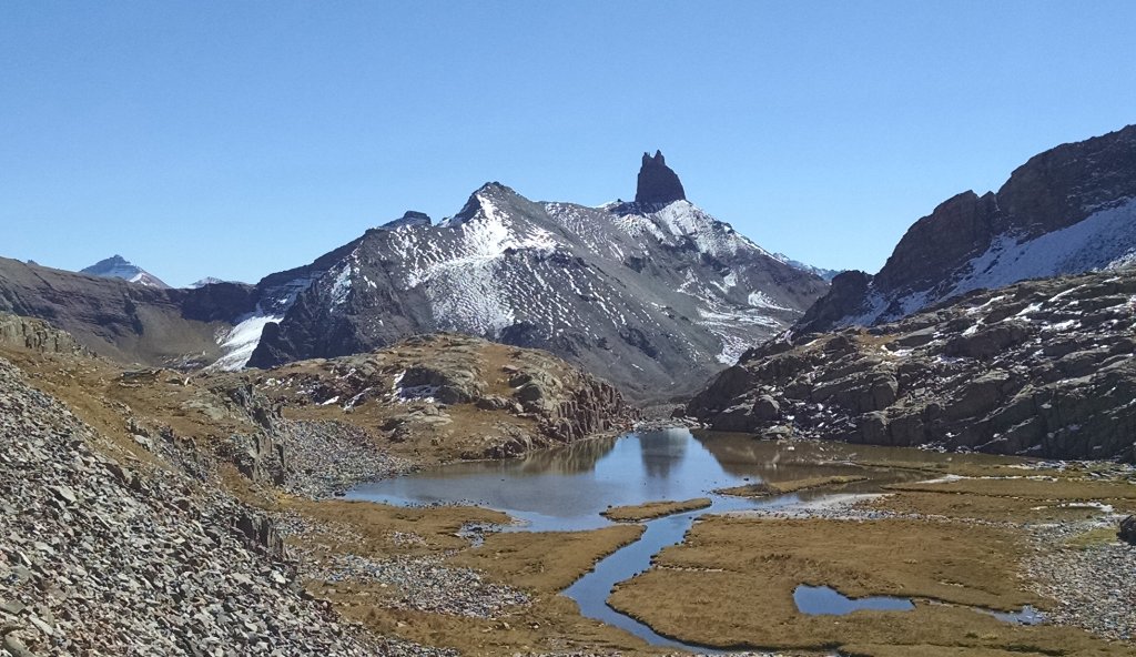 from upper Bilk Basin, after an October snow