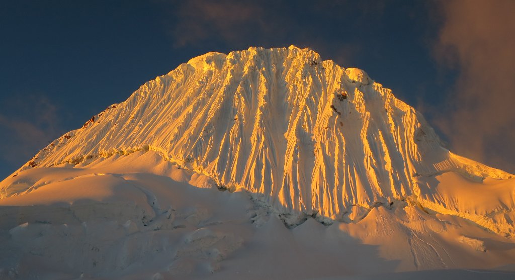 Alpamayo at sunset