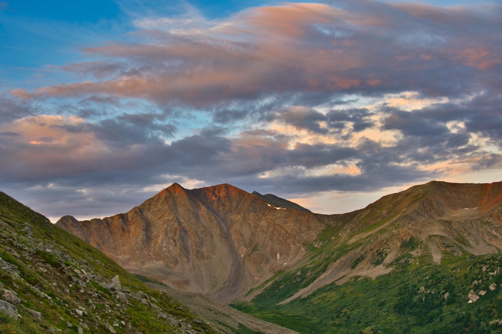 While climbing La Plata. Aug 5