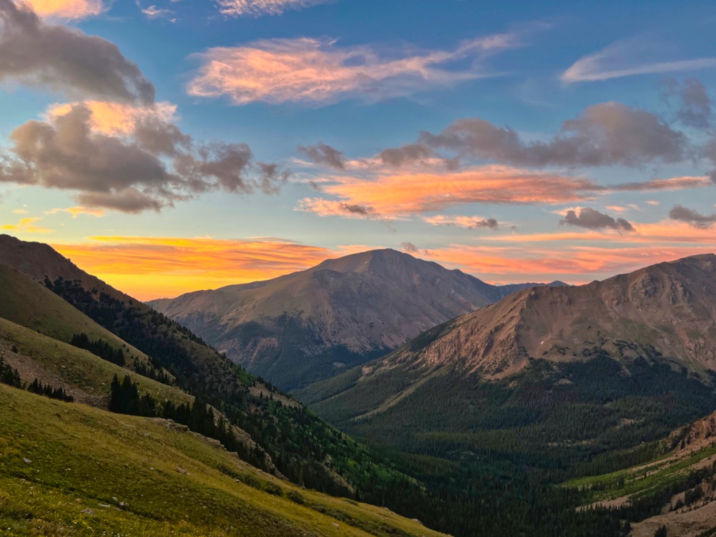 Mt Elbert Sunrise, while climbing Mt Massive. Aug 3