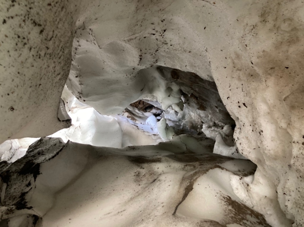 Ice cave on Tyndall 9/17/22